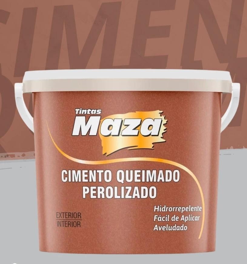 Maza Cimento Queimado Perolizado 1,2kG - Cobre