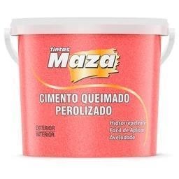 Maza Cimento Queimado Perolizado 1,2Kg- Rubi Marsala