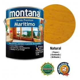 Montana Verniz Maritimo Natural Acetinado 3,6L
