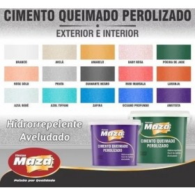 Maza Cimento Queimado Perolizado 1,2Kg- Oceano Profundo