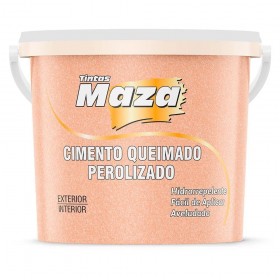 Maza Cimento Queimado Perolizado 1,2Kg- Rose Gold