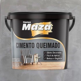 Maza Revestimento Cimento Queimado 25Kg- Original